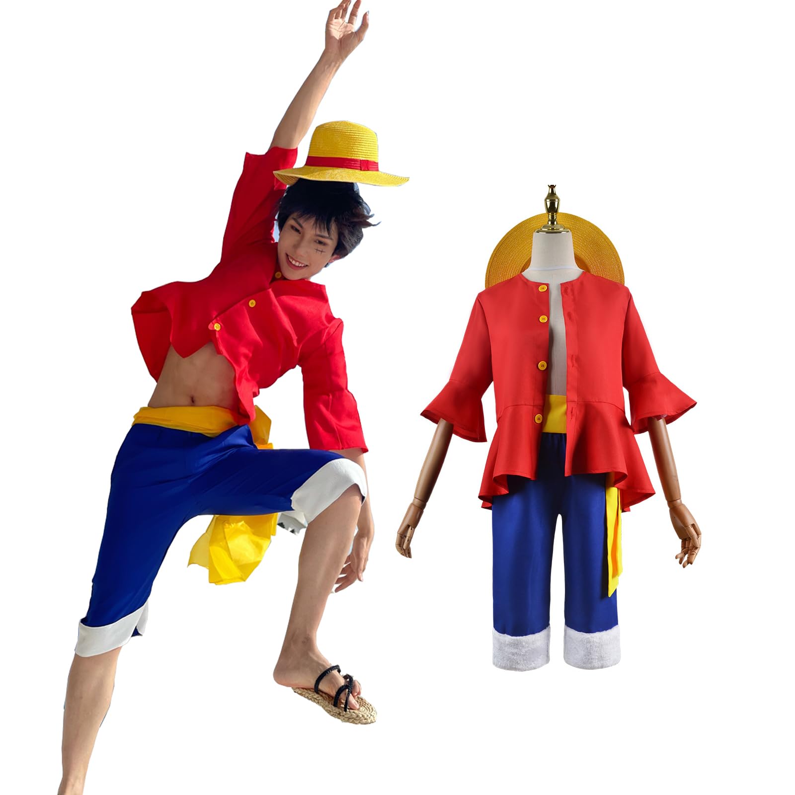 Anime Cosplay Pics - Kostiumy cosplayowe Anime Monkey D Luffy,