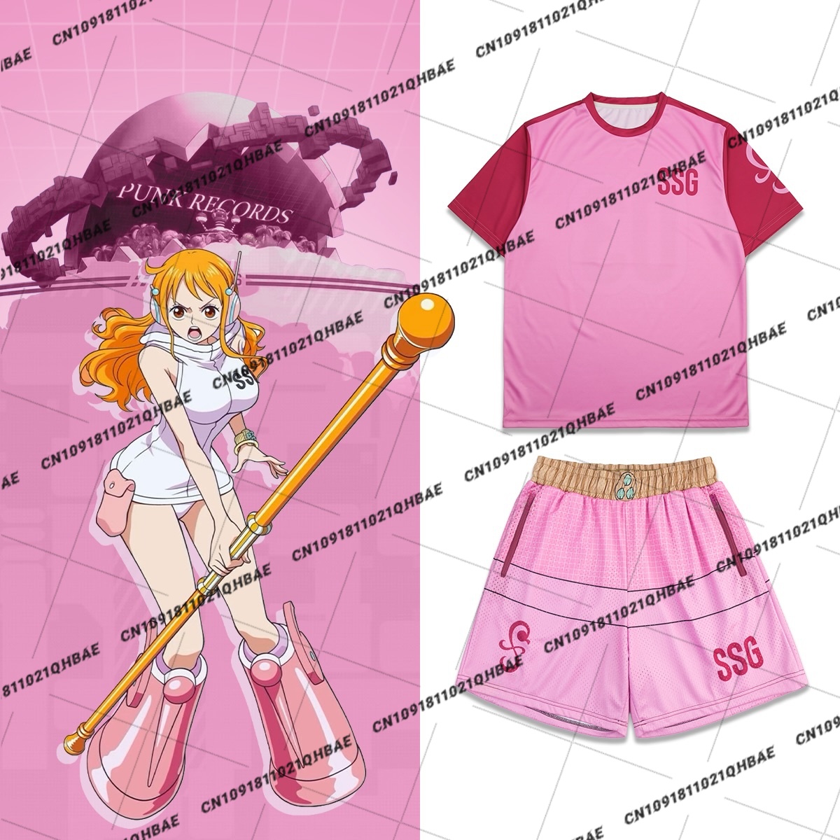 Costume Anime Cosplay - Zestaw dla fanów anime Nami z