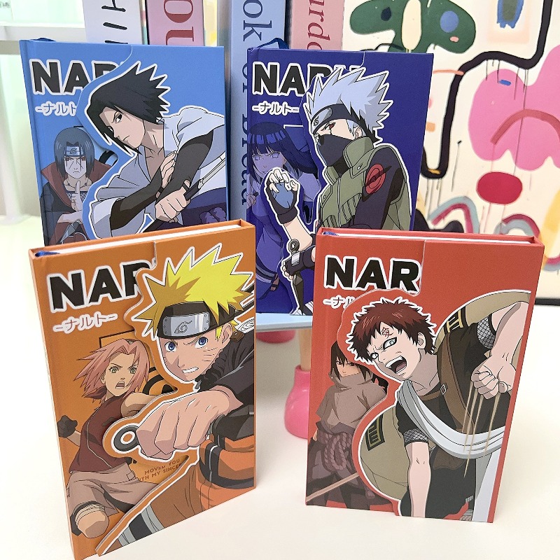 Anime Cosplay Coloring Pages - Anime Naruto Kolorowanka: Trójdzielny notes z