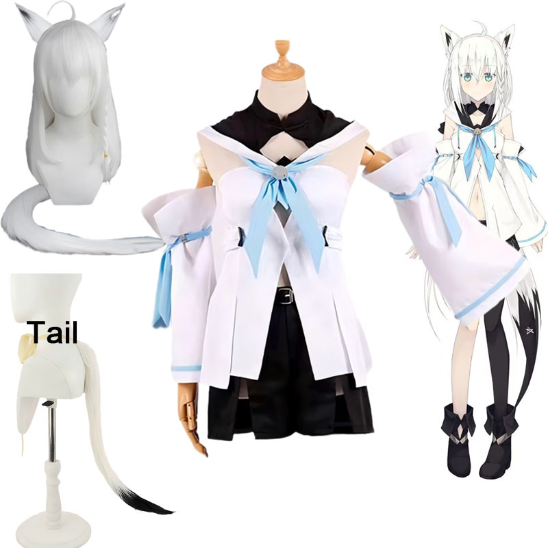 Anime Cosplay Meme - Kostium Cosplay Vtuber Shirakami Fubuki Hololive