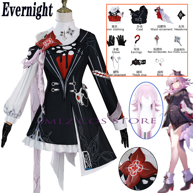 Nowy strój cosplay Evernight z – Cosplay Anime Women recenzja i cena